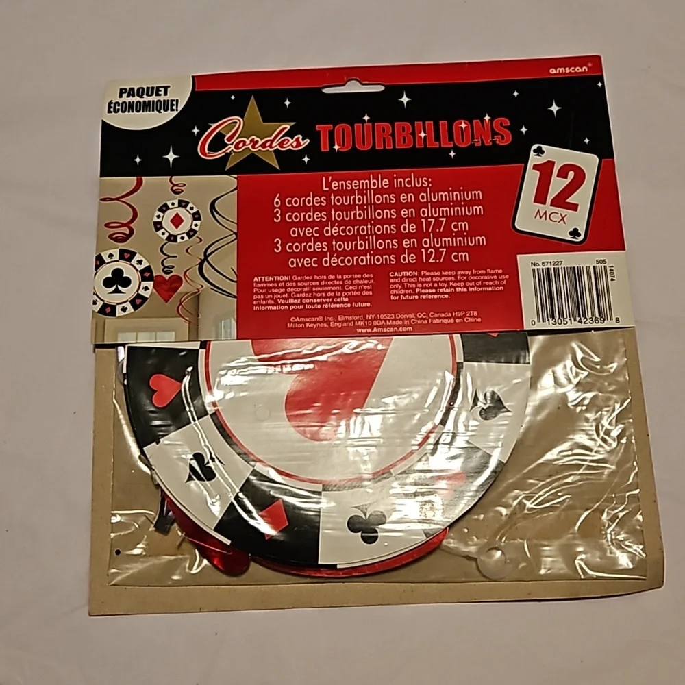 Party Decorations & Invitation Set  Lady Luck Casino Card Night